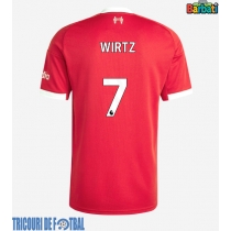 Echipament fotbal Liverpool Florian Wirtz #7 Tricou Acasa 2025-26 maneca scurta