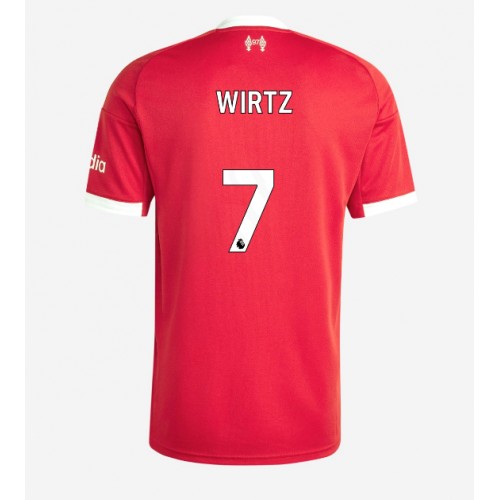 Echipament fotbal Liverpool Florian Wirtz #7 Tricou Acasa 2025-26 maneca scurta Echipament fotbal Liverpool Florian Wirtz #7 Tricou Acasa 2025-26 maneca scurta