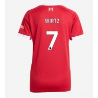 Echipament fotbal Liverpool Florian Wirtz #7 Tricou Acasa 2025-26 pentru femei maneca scurta