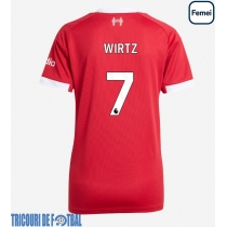 Echipament fotbal Liverpool Florian Wirtz #7 Tricou Acasa 2025-26 pentru femei maneca scurta