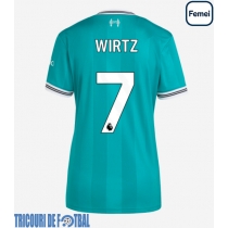 Echipament fotbal Liverpool Florian Wirtz #7 Tricou Treilea 2025-26 pentru femei maneca scurta