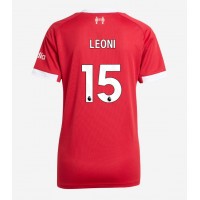 Echipament fotbal Liverpool Giovanni Leoni #15 Tricou Acasa 2025-26 pentru femei maneca scurta Echipament fotbal Liverpool Giovanni Leoni #15 Tricou Acasa 2025-26 pentru femei maneca scurta