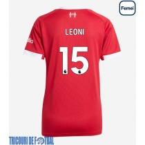 Echipament fotbal Liverpool Giovanni Leoni #15 Tricou Acasa 2025-26 pentru femei maneca scurta