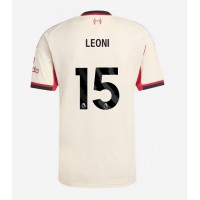 Echipament fotbal Liverpool Giovanni Leoni #15 Tricou Deplasare 2025-26 maneca scurta