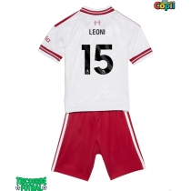 Echipament fotbal Liverpool Giovanni Leoni #15 Tricou Deplasare 2026-27 pentru copii maneca scurta (+ Pantaloni scurti)