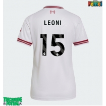 Echipament fotbal Liverpool Giovanni Leoni #15 Tricou Deplasare 2026-27 pentru femei maneca scurta