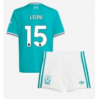 Echipament fotbal Liverpool Giovanni Leoni #15 Tricou Treilea 2025-26 pentru copii maneca scurta (+ Pantaloni scurti)