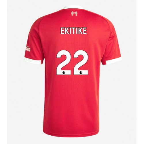 Echipament fotbal Liverpool Hugo Ekitike #22 Tricou Acasa 2025-26 maneca scurta Echipament fotbal Liverpool Hugo Ekitike #22 Tricou Acasa 2025-26 maneca scurta