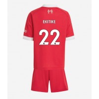 Echipament fotbal Liverpool Hugo Ekitike #22 Tricou Acasa 2025-26 pentru copii maneca scurta (+ Pantaloni scurti)