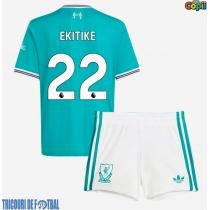 Echipament fotbal Liverpool Hugo Ekitike #22 Tricou Treilea 2025-26 pentru copii maneca scurta (+ Pantaloni scurti)