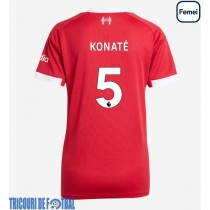 Echipament fotbal Liverpool Ibrahima Konate #5 Tricou Acasa 2025-26 pentru femei maneca scurta