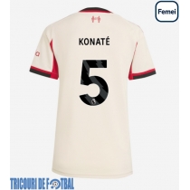 Echipament fotbal Liverpool Ibrahima Konate #5 Tricou Deplasare 2025-26 pentru femei maneca scurta
