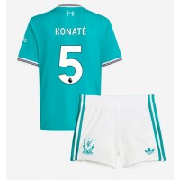Echipament fotbal Liverpool Ibrahima Konate #5 Tricou Treilea 2025-26 pentru copii maneca scurta (+ Pantaloni scurti)