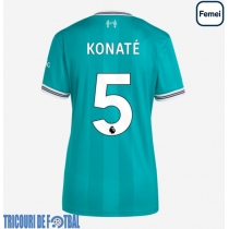 Echipament fotbal Liverpool Ibrahima Konate #5 Tricou Treilea 2025-26 pentru femei maneca scurta