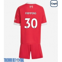 Echipament fotbal Liverpool Jeremie Frimpong #30 Tricou Acasa 2025-26 pentru copii maneca scurta (+ Pantaloni scurti)