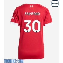 Echipament fotbal Liverpool Jeremie Frimpong #30 Tricou Acasa 2025-26 pentru femei maneca scurta