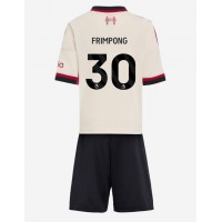 Echipament fotbal Liverpool Jeremie Frimpong #30 Tricou Deplasare 2025-26 pentru copii maneca scurta (+ Pantaloni scurti)