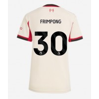 Echipament fotbal Liverpool Jeremie Frimpong #30 Tricou Deplasare 2025-26 pentru femei maneca scurta