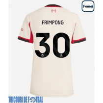 Echipament fotbal Liverpool Jeremie Frimpong #30 Tricou Deplasare 2025-26 pentru femei maneca scurta