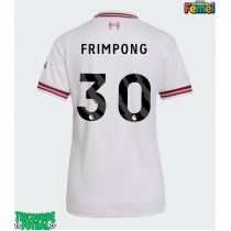 Echipament fotbal Liverpool Jeremie Frimpong #30 Tricou Deplasare 2026-27 pentru femei maneca scurta