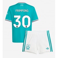 Echipament fotbal Liverpool Jeremie Frimpong #30 Tricou Treilea 2025-26 pentru copii maneca scurta (+ Pantaloni scurti)