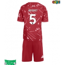 Echipament fotbal Liverpool Jeremy Jacquet #5 Tricou Acasa 2026-27 pentru copii maneca scurta (+ Pantaloni scurti)