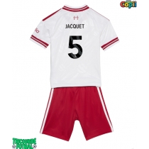 Echipament fotbal Liverpool Jeremy Jacquet #5 Tricou Deplasare 2026-27 pentru copii maneca scurta (+ Pantaloni scurti)