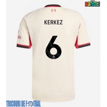 Echipament fotbal Liverpool Milos Kerkez #6 Tricou Deplasare 2025-26 maneca scurta