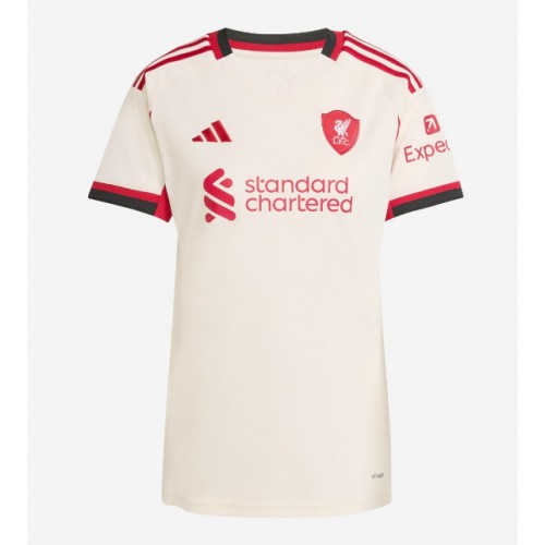 Echipament fotbal Liverpool Milos Kerkez #6 Tricou Deplasare 2025-26 pentru femei maneca scurta Echipament fotbal Liverpool Milos Kerkez #6 Tricou Deplasare 2025-26 pentru femei maneca scurta