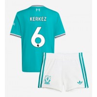 Echipament fotbal Liverpool Milos Kerkez #6 Tricou Treilea 2025-26 pentru copii maneca scurta (+ Pantaloni scurti)