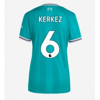 Echipament fotbal Liverpool Milos Kerkez #6 Tricou Treilea 2025-26 pentru femei maneca scurta Echipament fotbal Liverpool Milos Kerkez #6 Tricou Treilea 2025-26 pentru femei maneca scurta