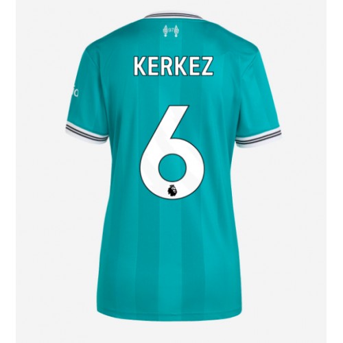 Echipament fotbal Liverpool Milos Kerkez #6 Tricou Treilea 2025-26 pentru femei maneca scurta Echipament fotbal Liverpool Milos Kerkez #6 Tricou Treilea 2025-26 pentru femei maneca scurta