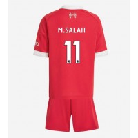 Echipament fotbal Liverpool Mohamed Salah #11 Tricou Acasa 2025-26 pentru copii maneca scurta (+ Pantaloni scurti)