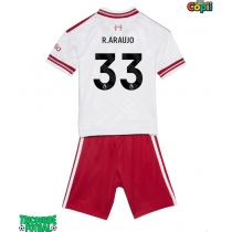 Echipament fotbal Liverpool Ronald Araujo #33 Tricou Deplasare 2026-27 pentru copii maneca scurta (+ Pantaloni scurti)