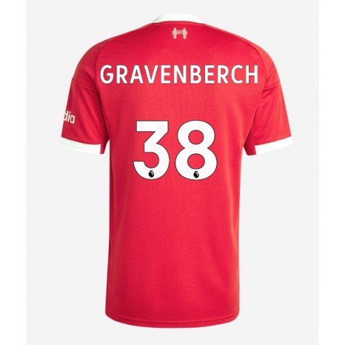 Echipament fotbal Liverpool Ryan Gravenberch #38 Tricou Acasa 2025-26 maneca scurta Echipament fotbal Liverpool Ryan Gravenberch #38 Tricou Acasa 2025-26 maneca scurta