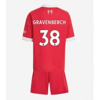 Echipament fotbal Liverpool Ryan Gravenberch #38 Tricou Acasa 2025-26 pentru copii maneca scurta (+ Pantaloni scurti)
