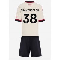 Echipament fotbal Liverpool Ryan Gravenberch #38 Tricou Deplasare 2025-26 pentru copii maneca scurta (+ Pantaloni scurti)
