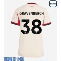 Echipament fotbal Liverpool Ryan Gravenberch #38 Tricou Deplasare 2025-26 pentru femei maneca scurta