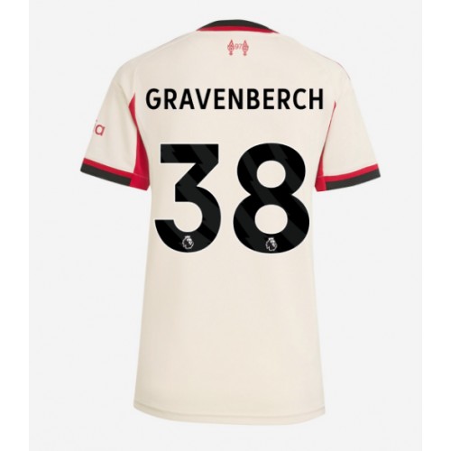 Echipament fotbal Liverpool Ryan Gravenberch #38 Tricou Deplasare 2025-26 pentru femei maneca scurta Echipament fotbal Liverpool Ryan Gravenberch #38 Tricou Deplasare 2025-26 pentru femei maneca scurta