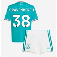 Echipament fotbal Liverpool Ryan Gravenberch #38 Tricou Treilea 2025-26 pentru copii maneca scurta (+ Pantaloni scurti)
