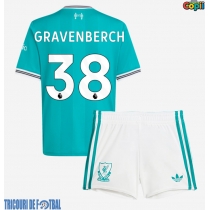 Echipament fotbal Liverpool Ryan Gravenberch #38 Tricou Treilea 2025-26 pentru copii maneca scurta (+ Pantaloni scurti)