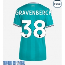 Echipament fotbal Liverpool Ryan Gravenberch #38 Tricou Treilea 2025-26 pentru femei maneca scurta