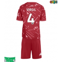 Echipament fotbal Liverpool Virgil van Dijk #4 Tricou Acasa 2026-27 pentru copii maneca scurta (+ Pantaloni scurti)