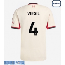 Echipament fotbal Liverpool Virgil van Dijk #4 Tricou Deplasare 2025-26 maneca scurta