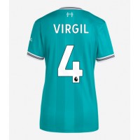 Echipament fotbal Liverpool Virgil van Dijk #4 Tricou Treilea 2025-26 pentru femei maneca scurta Echipament fotbal Liverpool Virgil van Dijk #4 Tricou Treilea 2025-26 pentru femei maneca scurta