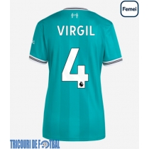 Echipament fotbal Liverpool Virgil van Dijk #4 Tricou Treilea 2025-26 pentru femei maneca scurta