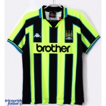 Echipament fotbal Manchester City 1998-1999 Tricou Retro Deplasare maneca scurta