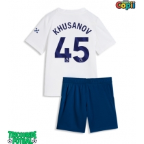 Echipament fotbal Manchester City Abdukodir Khusanov #45 Tricou Treilea 2026-27 pentru copii maneca scurta (+ Pantaloni scurti)