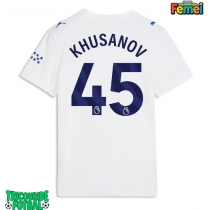 Echipament fotbal Manchester City Abdukodir Khusanov #45 Tricou Treilea 2026-27 pentru femei maneca scurta