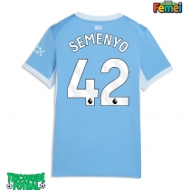 Echipament fotbal Manchester City Antoine Semenyo #42 Tricou Acasa 2026-27 pentru femei maneca scurta